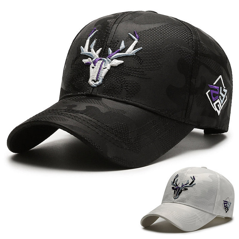 Embroidery Hat Elk Peaked Cap - globaltradeleader