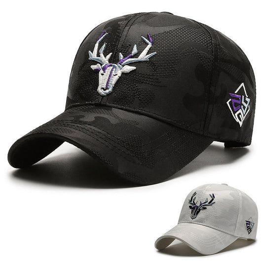 Embroidery Hat Elk Peaked Cap - globaltradeleader
