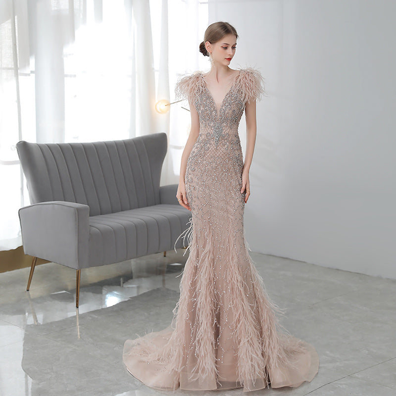 High-end Luxury Fishtail Evening Dress - globaltradeleader