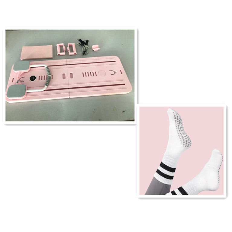 Multifunctional Fitness Board Flat Support Chest And Abdominal Muscle Equipment Household Abdominal Wheel - globaltradeleader