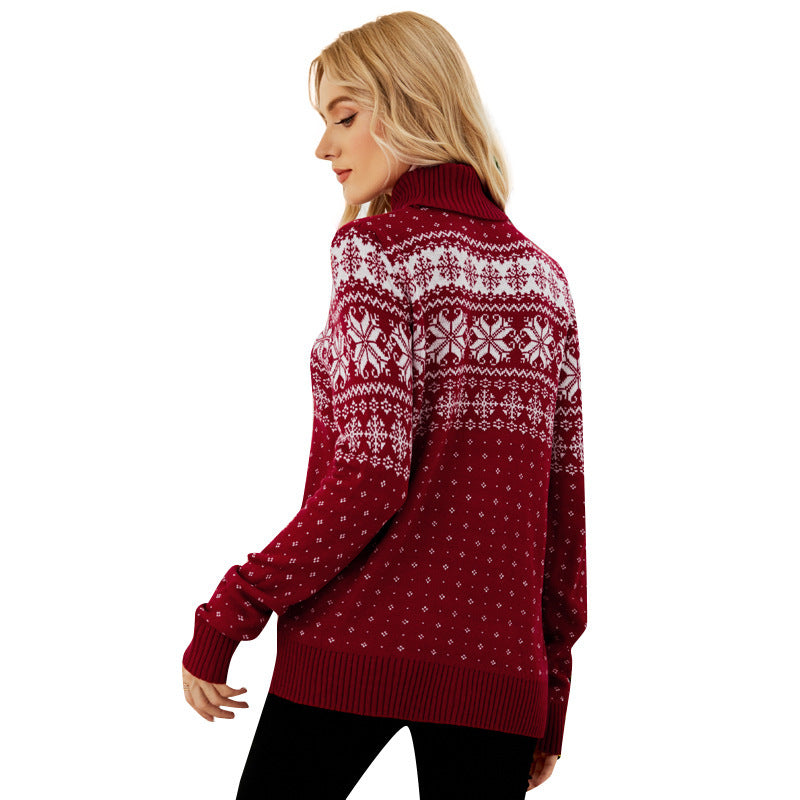 Red Christmas Sweater Long Sleeve - globaltradeleader