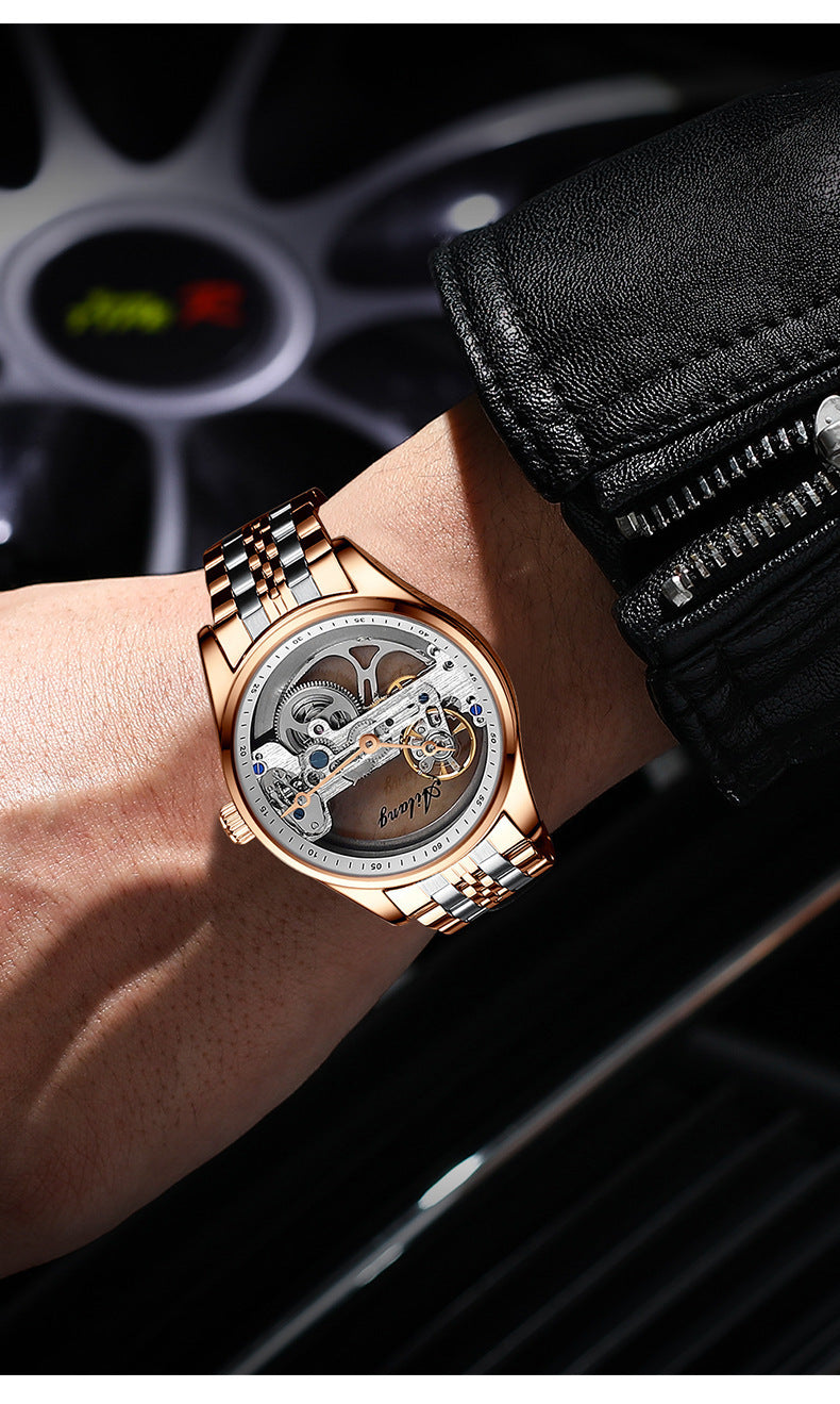 Automatic Hollow Mechanical Watch Generation Hair - globaltradeleader