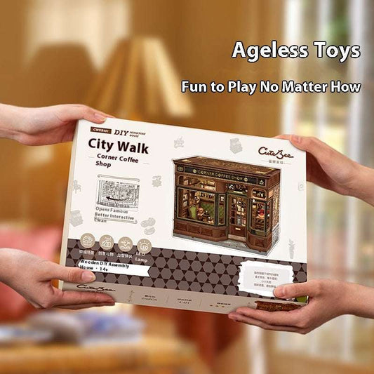 Miniature Scene Model DIY Assembled Handmade 3D Cottage Toy