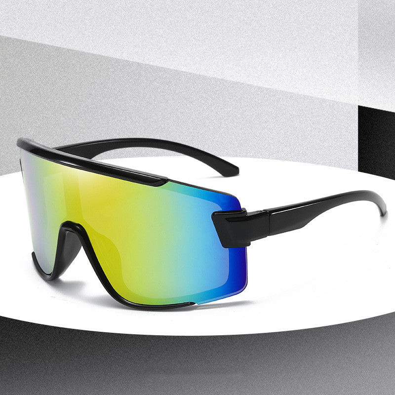 Men's Sunglasses Trendy Colorful Big Frame Sports Women's Outdoor Cycling Glasses