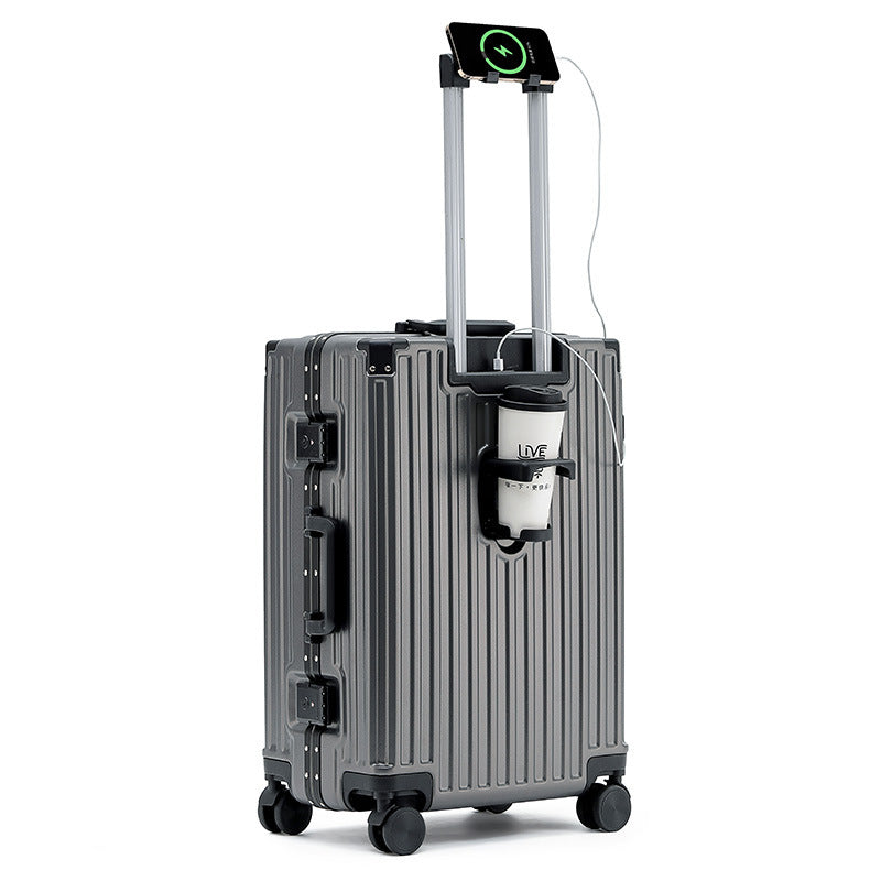 Aluminum Frame Luggage Solid Extra Thick And Durable Trolley Case - globaltradeleader