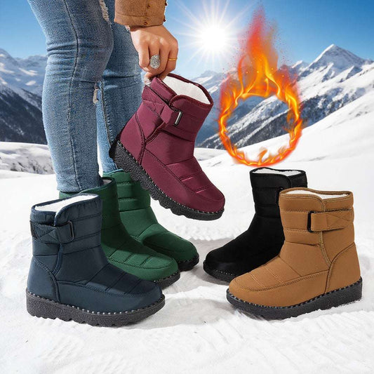 Snow Boots For Women Plus Size Plus Velvet Warm Cotton Boots - globaltradeleader