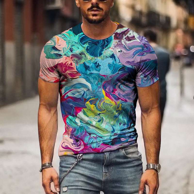 Men 3D Graphic Casual T-shirt - globaltradeleader