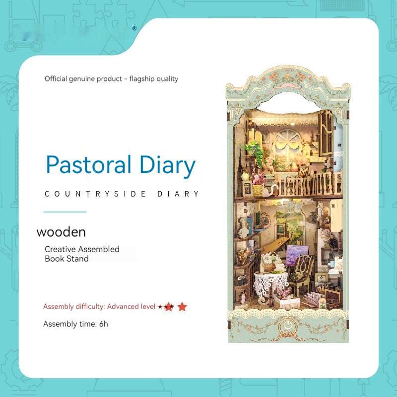 Whale Air Diy Cottage Magic World 3d Stereo Hand-assembled Book Stand Desktop Model Toy For Holiday Gift - globaltradeleader