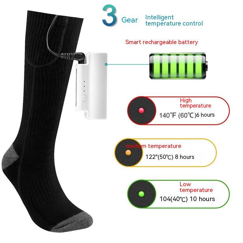 Ski Warm Charging Invisible Heating Socks - globaltradeleader