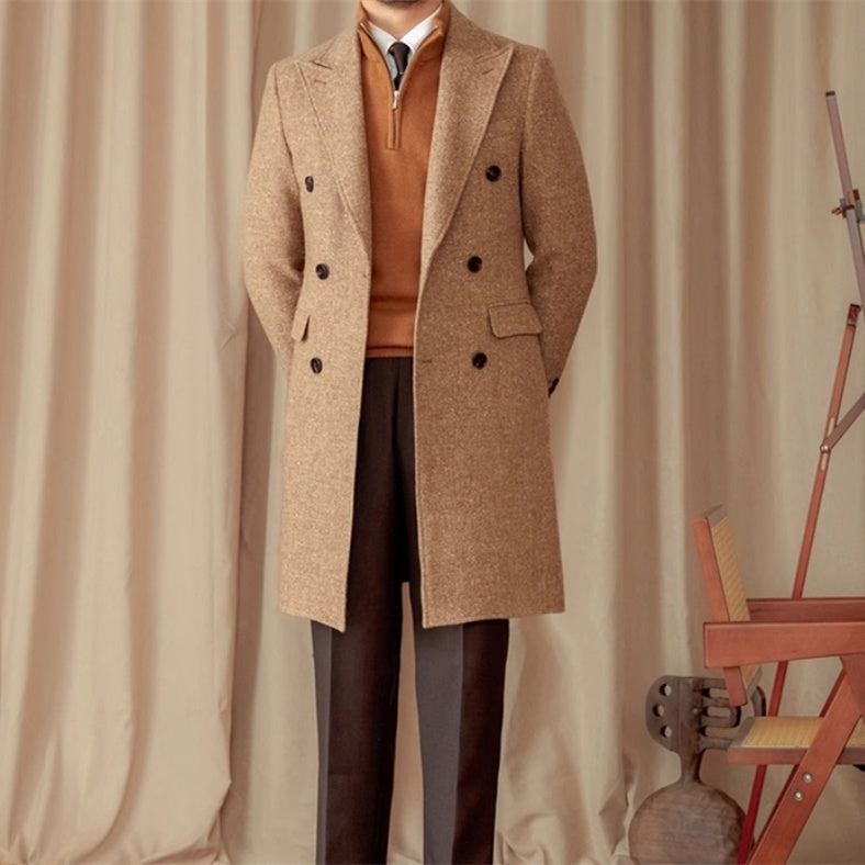 Color Dots Mid-length Coat - globaltradeleader