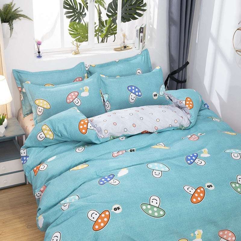 Candy Bedding Four Piece Home Textile Washed Cotton