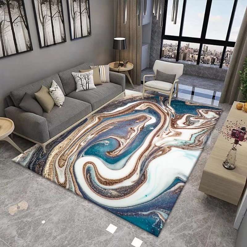 New Chinese Modern Abstract Ink Painting Living Room Carpet - globaltradeleader