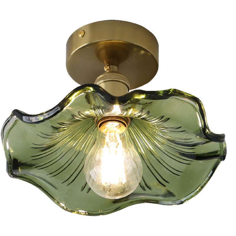 Retro Green Lotus Leaf Ceiling Lamp - globaltradeleader