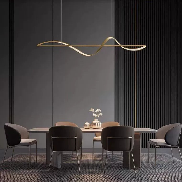 Italian Minimalist Line Restaurant Chandelier - globaltradeleader
