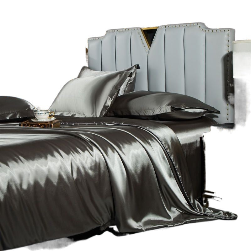 Washed Silk Bed Sheet Four-piece Bedding Set - globaltradeleader