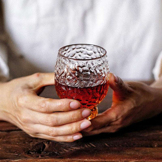 New Japanese Hammered Frosted Glass Cup