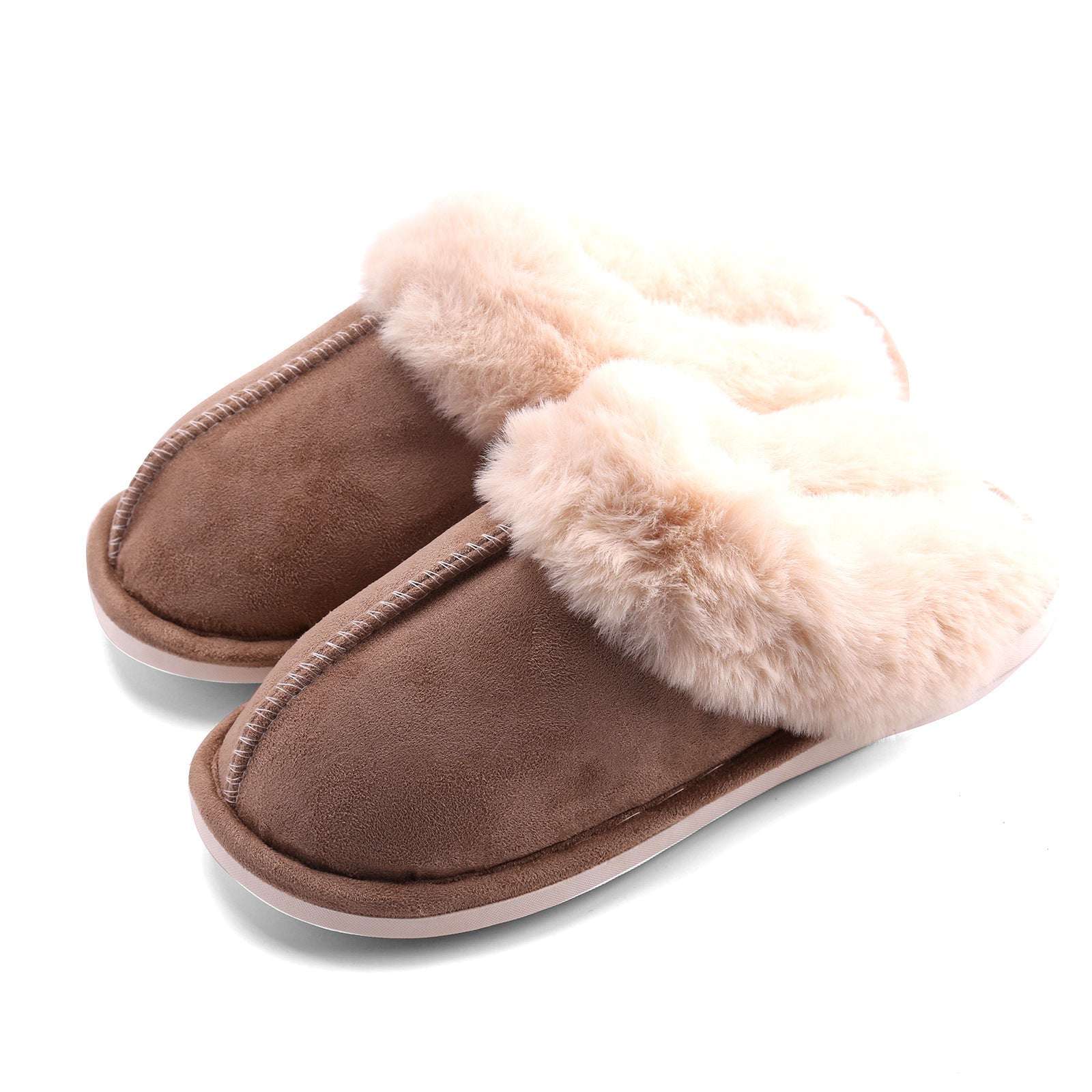 Fur Furry Slippers Women Winter Warm Plush House Shoes - globaltradeleader