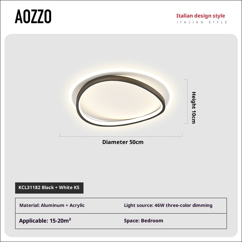 Round Bedroom Light Simple Modern Ultra-thin Ceiling Lamp - globaltradeleader