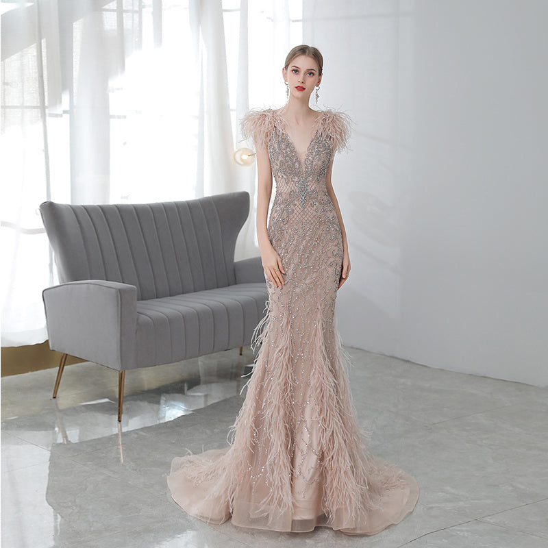 High-end Luxury Fishtail Evening Dress - globaltradeleader
