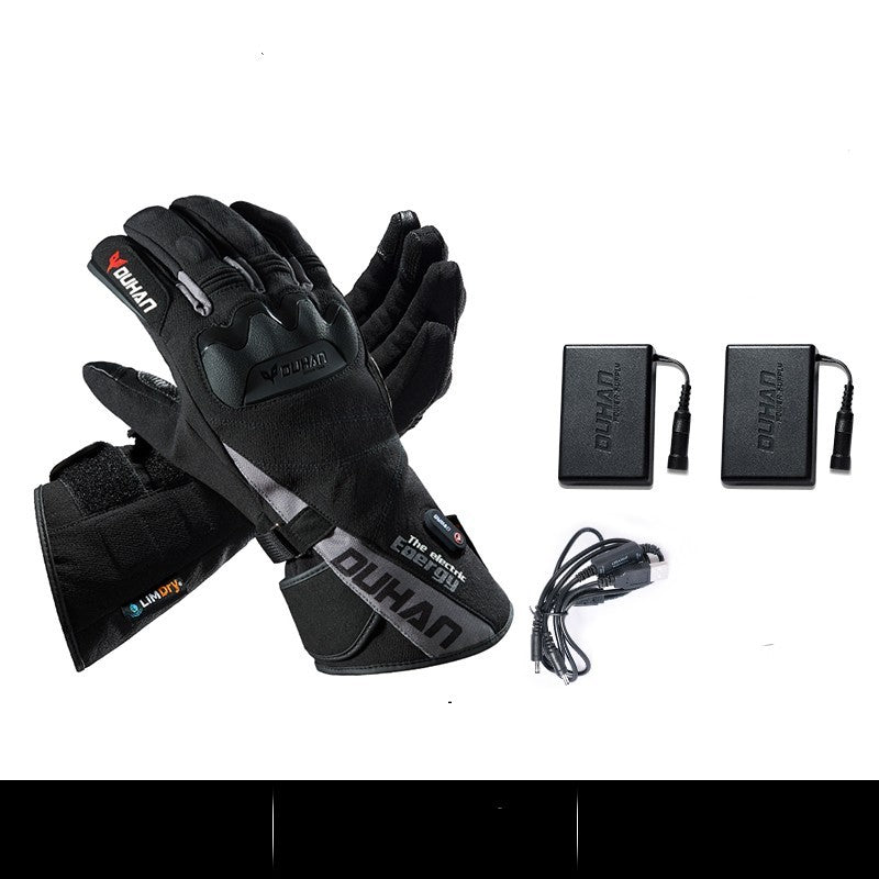 Electric Heating Gloves Men's Motorcycle Winter Warm Waterproof Anti-fall - globaltradeleader