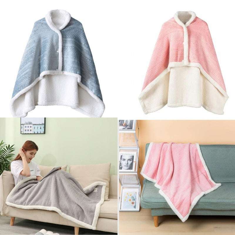 Double-layer Thickened Student Office Air Conditioning Room Nap Blanket Cover Leg Small Blanket - globaltradeleader