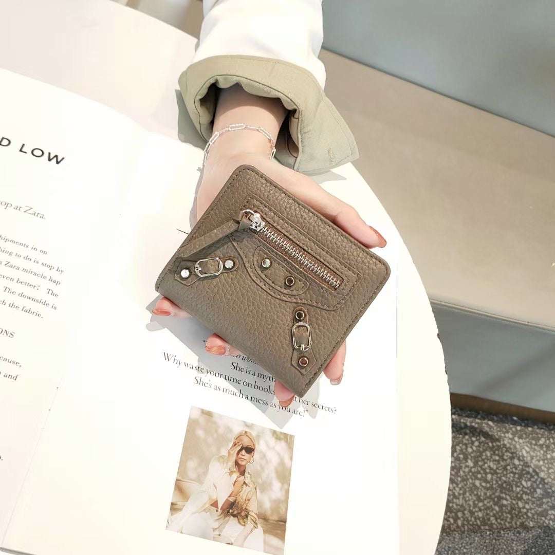 Luxury Designer Purse 100 Percent Genuine Leather Wallets Purses Fashion Small Money Bag Hasp Design Purse Wallet Purses Handbags