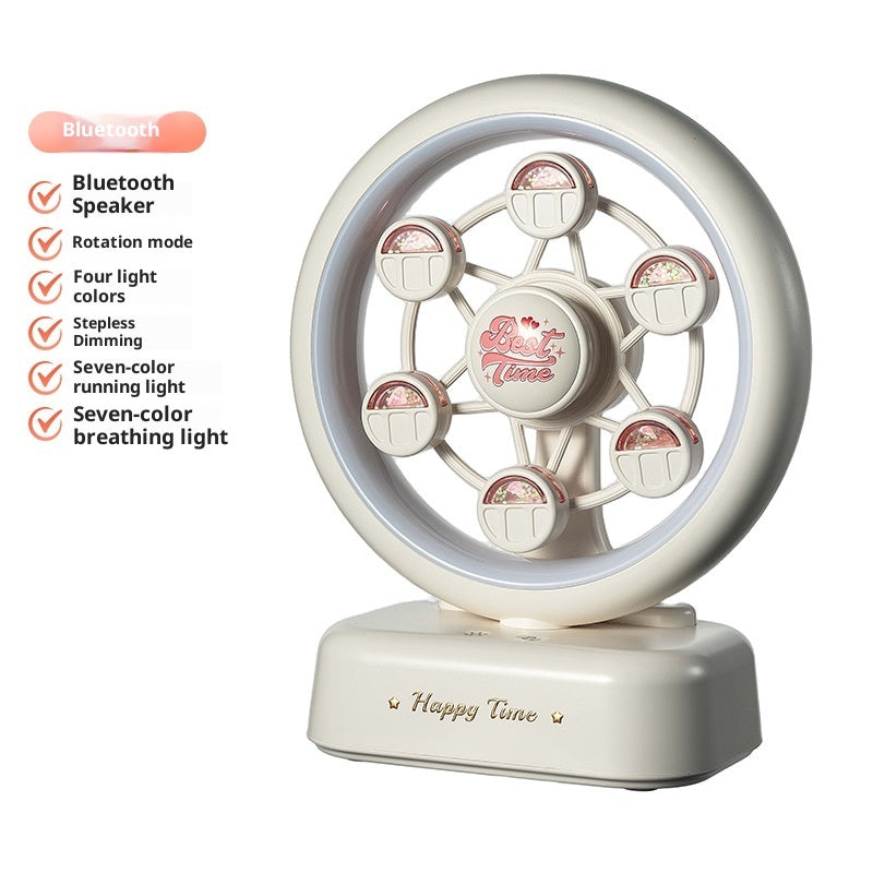 Ferris Wheel Bluetooth Speaker Rechargeable Music Box Atmosphere Table Lamp - globaltradeleader