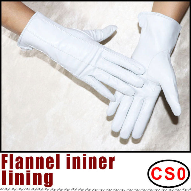 Women's Sheepskin Gloves Winter Warmth Plus Velvet Short Thi - globaltradeleader