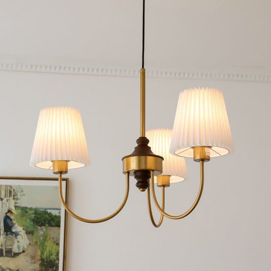 American Modern Pleated Room Bedroom Chandelier - globaltradeleader