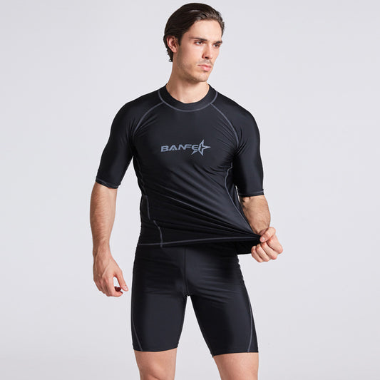 Quick-drying Half Sleeve Suit Swimsuit Snorkeling Surfing Wetsuit Suit - globaltradeleader