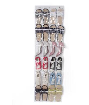 Non Woven PVC24 Grid Shoe Hanging Bag