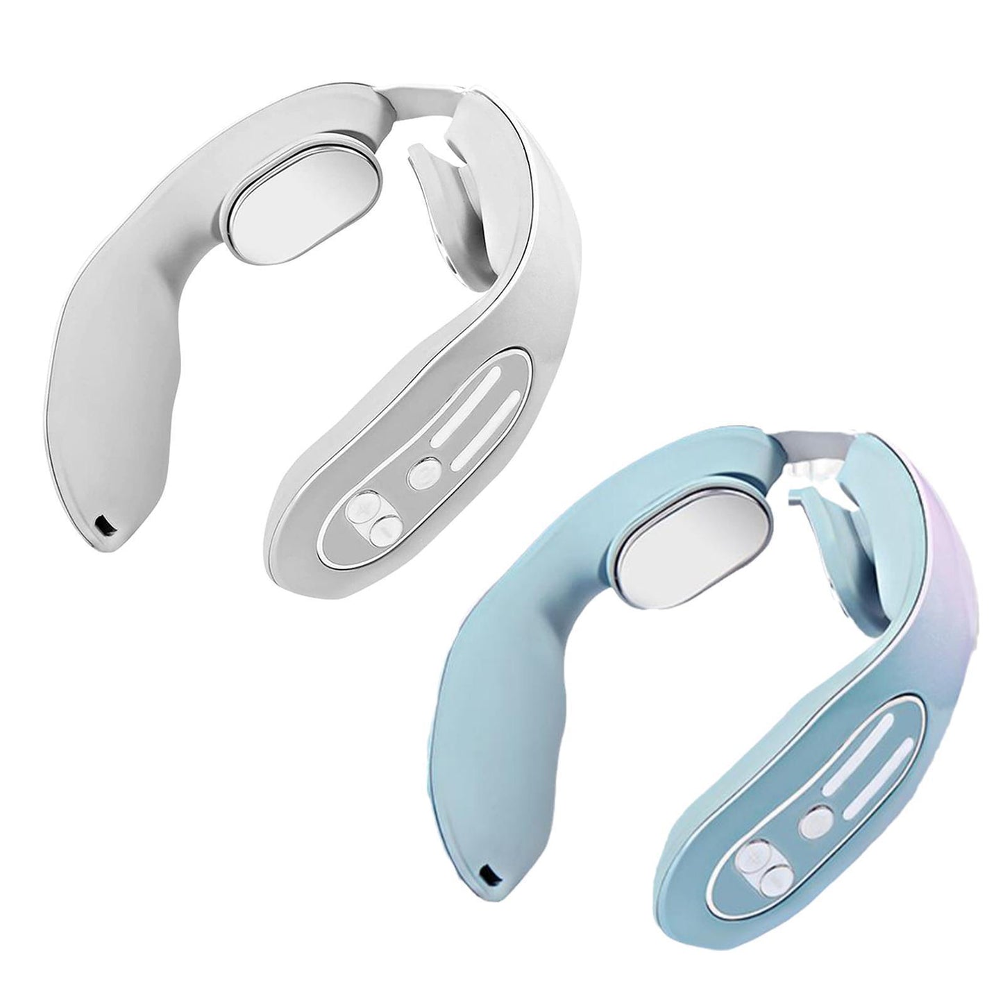 EMS Neck Acupoints Lymphvity Massager Device Intelligent Neck Massager With Heat Blue Hot Design - globaltradeleader