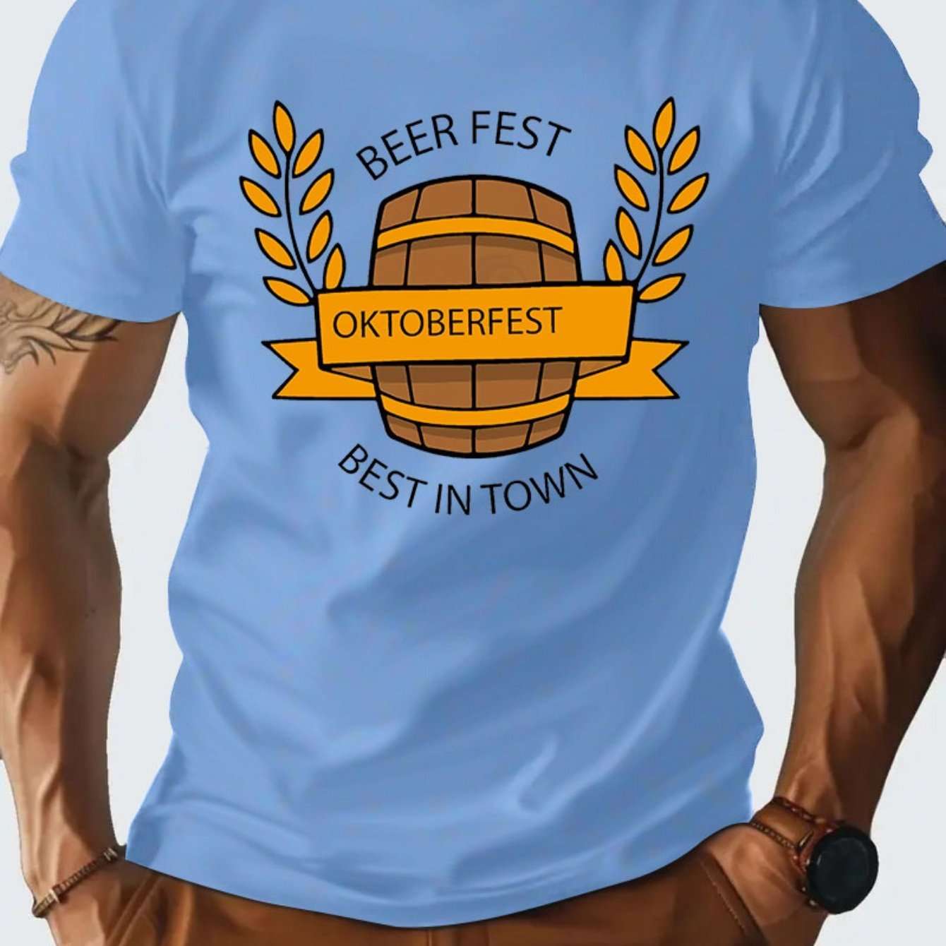 3D Digital Printed Casual Round Neck Short Sleeved Shirt - globaltradeleader