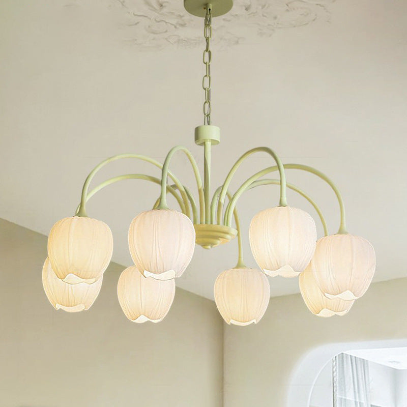 Modern Minimalist Cream Style Lamp In The Living Room Tulip Chandelier - globaltradeleader