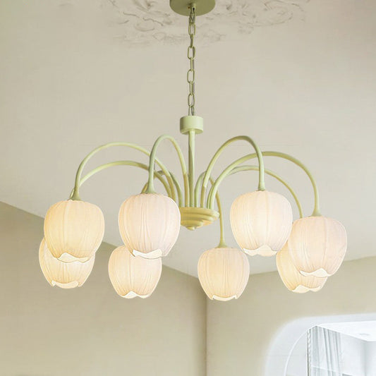 Modern Minimalist Cream Style Lamp In The Living Room Tulip Chandelier - globaltradeleader