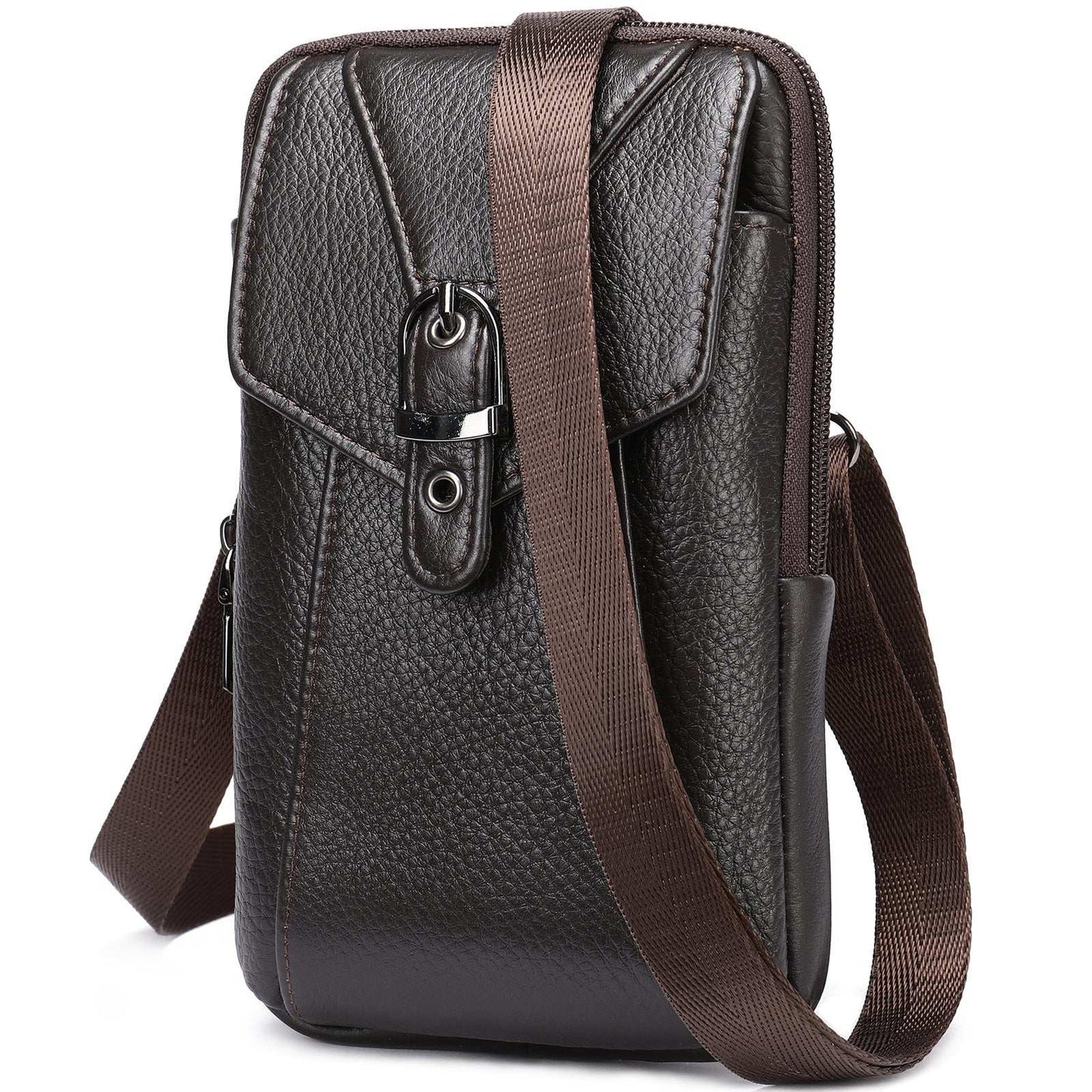 Men's Leather Casual One-shoulder Messenger Bag