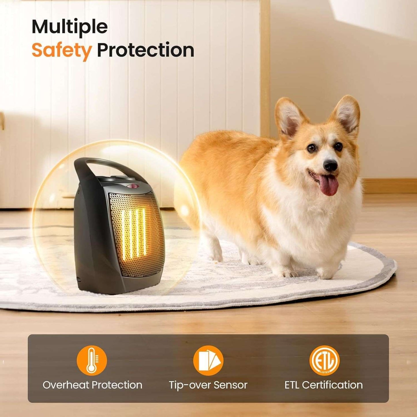Household Desktop Matte Small Heater Speed Hot Air - globaltradeleader