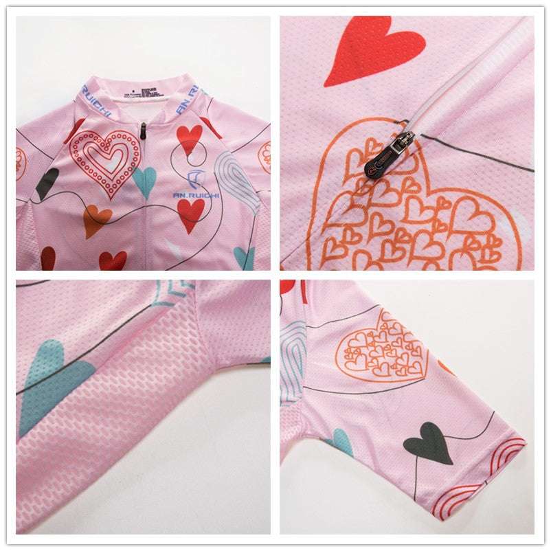 Children's Jersey, Girl Suit, Summer, Sports, Jersey, Mountain Bike, Bicycle Clothing Kit