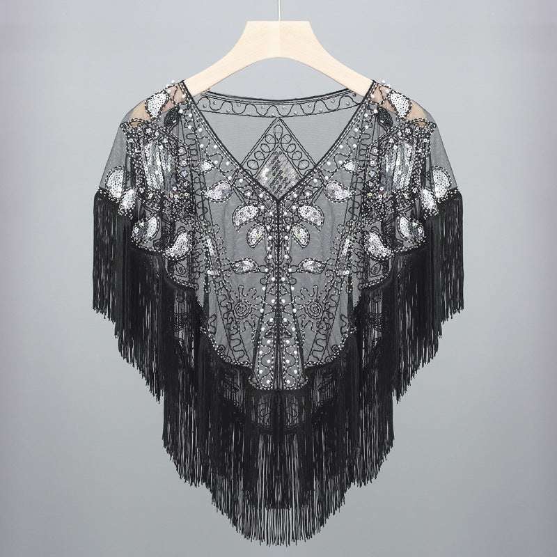 Women's Short Tassel Shawl