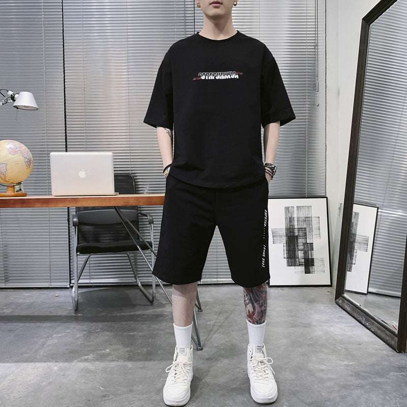 Summer Sportswear Men's T-shirt Suit