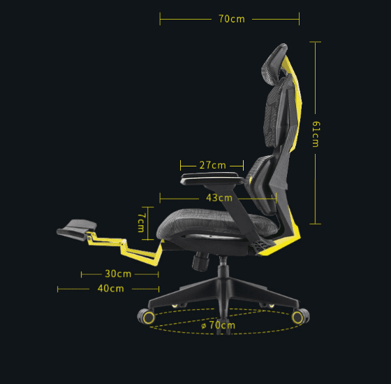 Ergonomic Esports Chair Home Computer Chair With Pedal - globaltradeleader