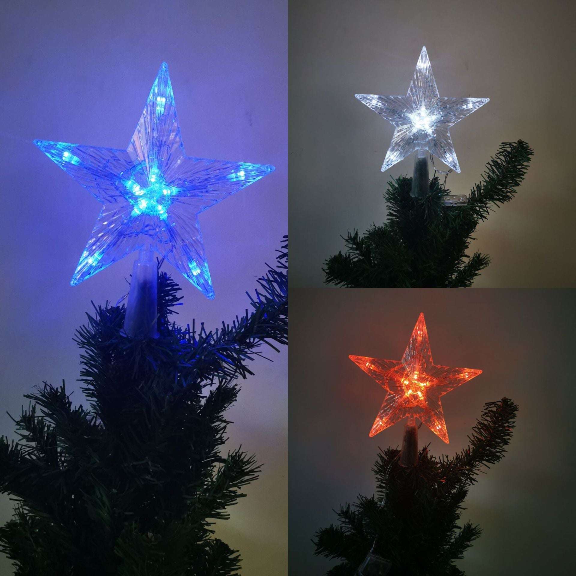 Battery Box Five-pointed Star Christmas Decoration Small Lantern