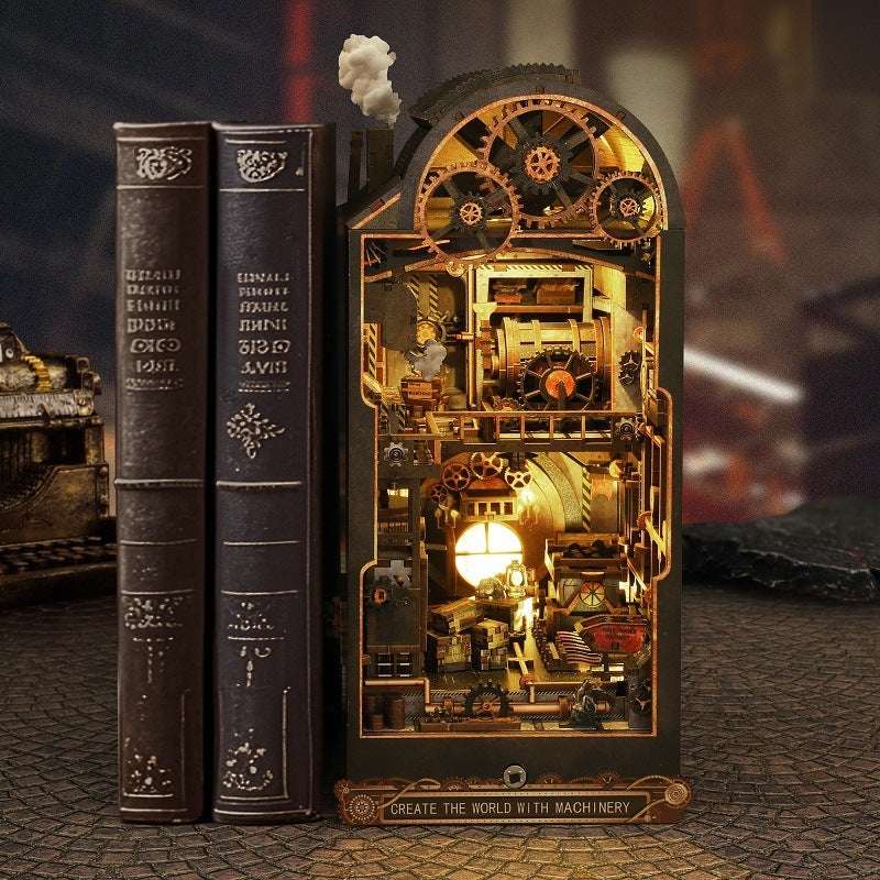 Steampunk Style Hand-assembled Wooden Landscape Gift - globaltradeleader