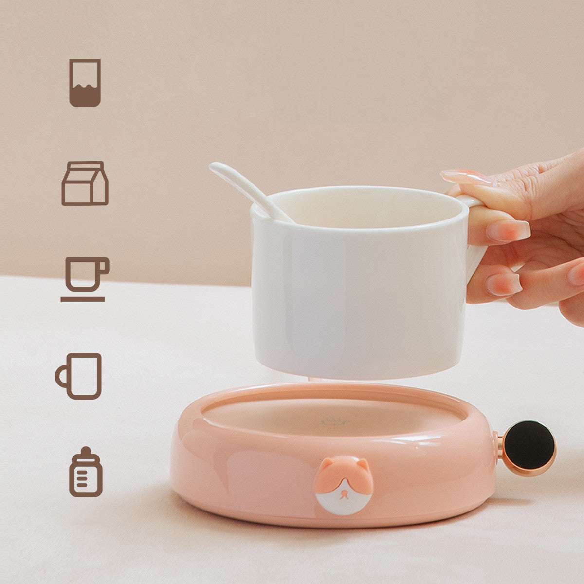 New Heating Coaster Intelligent Automatic Constant Temperature - globaltradeleader