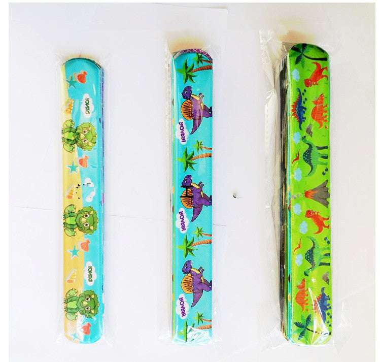 Children's Birthday Cartoon Dinosaur Party Slap Ring Wrist Band