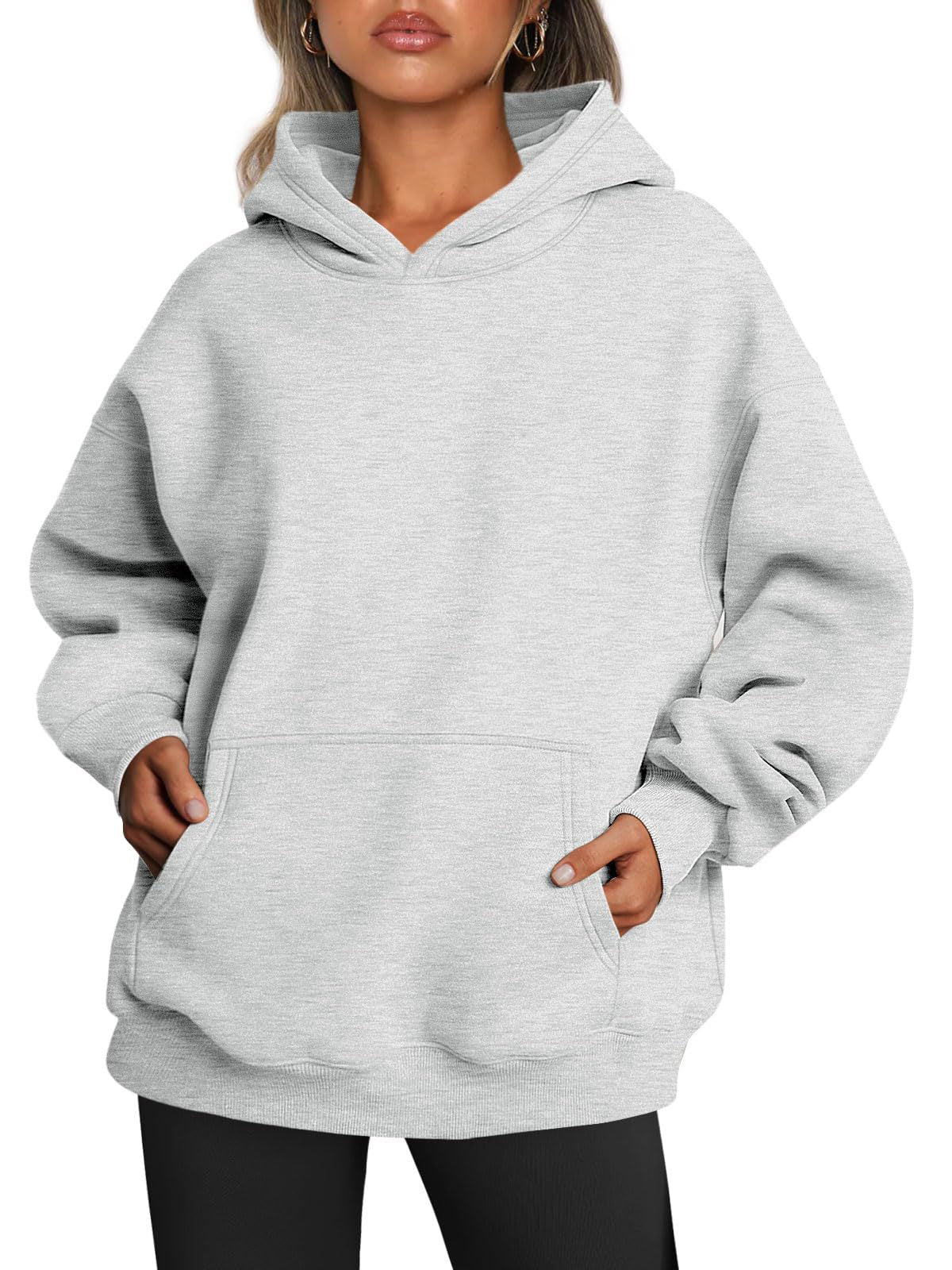 Women's Oversized Hoodies Fleece Loose Sweatshirts With Pocket Long Sleeve Pullover Hoodies Sweaters Winter Fall Outfits Sports Clothes - globaltradeleader