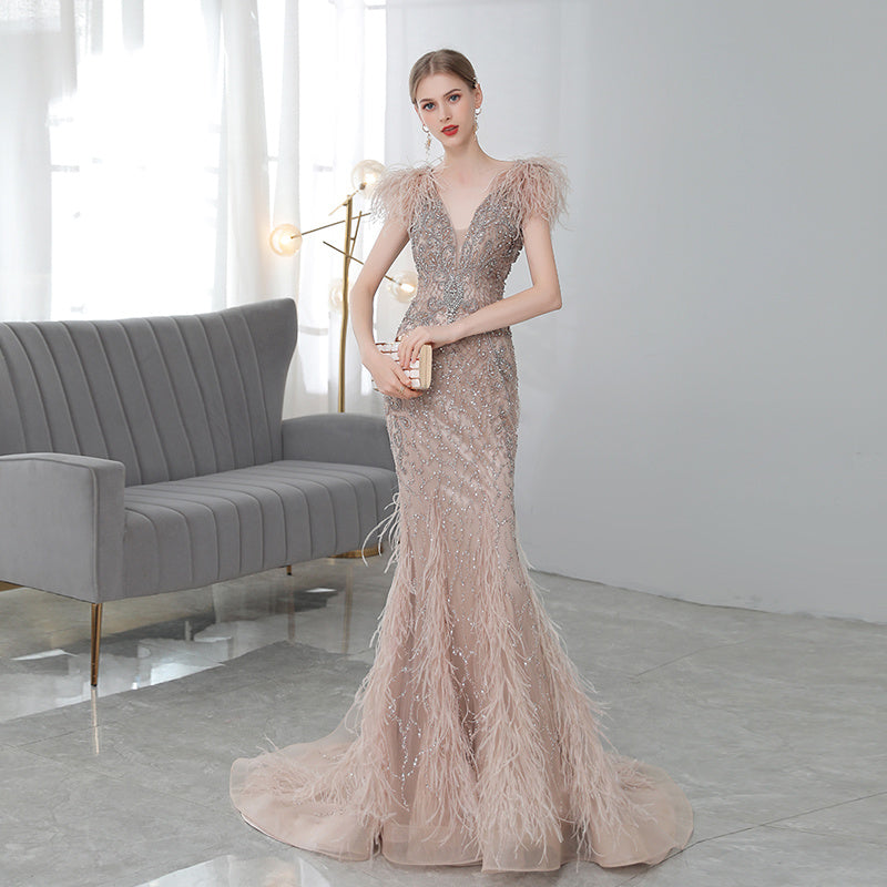 High-end Luxury Fishtail Evening Dress - globaltradeleader