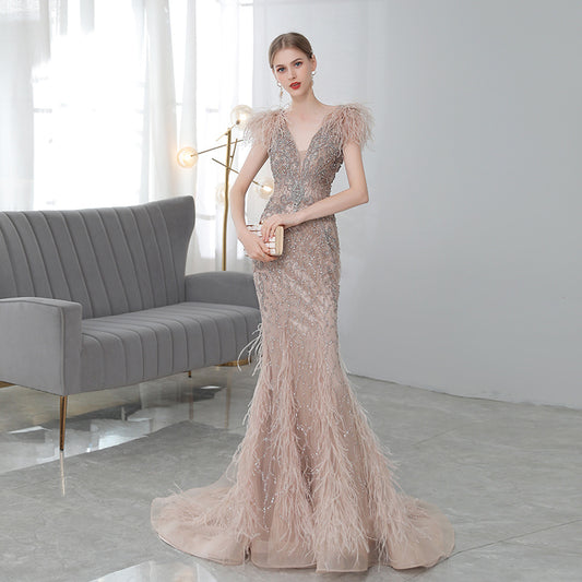 High-end Luxury Fishtail Evening Dress - globaltradeleader