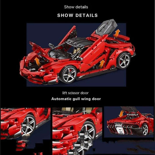 Sports Car Assembly Building Block Toy Model Technology Machinery - globaltradeleader