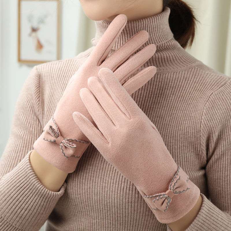 Women's Winter Fleece Warm Fashion Gloves - globaltradeleader